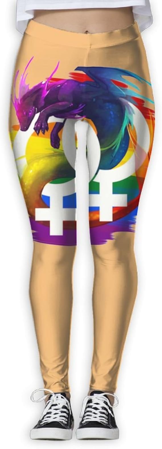HAIRUIYD Yoga Pants LGBT &amp; Gay Pride Ally Flag