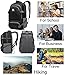 Extra Large School Backpack Bookbag for College Travel Hiking Fit Laptop Up to 17 Inch (Black)