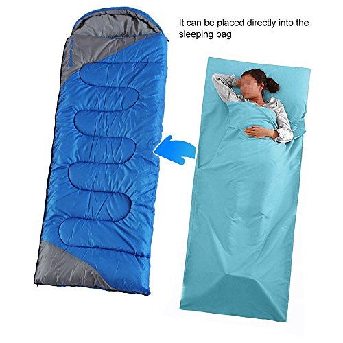 Goodlee Sleeping Bag Liner,Portable Single Soft and Breathable Sleeping Bag Liner for Traveling,Camping,Hiking and Outdoor Activities Hotel
