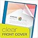 Oxford Clear Front Report Covers, Light Blue, Letter Size, 25 per Box (55801)