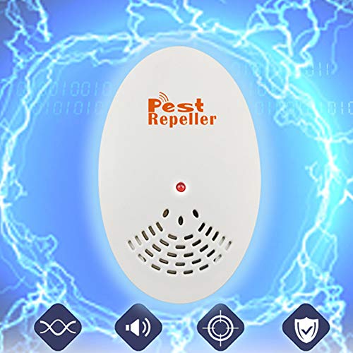Ultrasonic Pest Repeller - Electronic & Ultrasound, Indoor Plug-in Repellent - Get rid of - Rodents, Mice, Rats, Squirrels, Bats, Insects, Bed Bugs, Ants, Fleas, Mosquitos, Fly, Spiders, Roaches!
