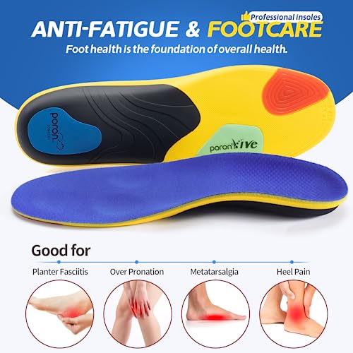 TANSTC Insoles for Men Standing All Day Insoles Men Plantar