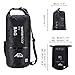 BFULL Waterproof Dry Bag 5L/10L/20L/30L/40L [Lightweight Compact] Roll Top Water Proof Backpack with 2 Exterior Zip Pocket for Kayaking, Boating, Duffle, Camping, Floating, Rafting, Fishing (Black)