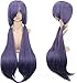 ANOGOL Long Straight Purple Wig Cosplay for Girl Anime Cosplay Party