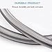 Extra Long Stainless Steel Shower Hose for Handheld Shower Head Double Lock 78 Inch Length Flexible Pipe (6 Ft,2.0M)