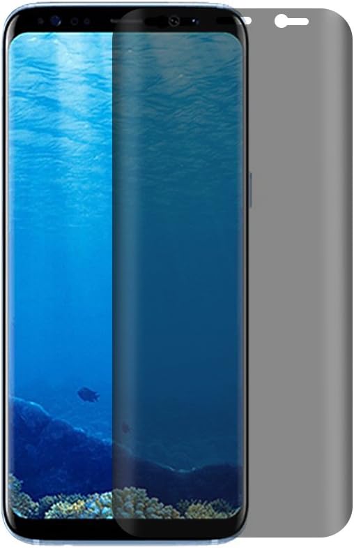 S8 Plus Screen Protector, High-Class Anti-Peeping Privacy Protection Tempered Glass Anti-Spy Screen Protector 3D Curved 9H Hardness Shatterproof Glass for Samsung Galaxy S8 Plus