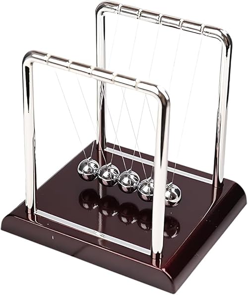 Newton Cradle Balance Ball - Pendulum Balance Balls Desk Toy Swinging Magnetic Ball Educational Science Office Decoration Stress Relief Gift