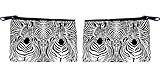 Rikki KnightTM Zebra Illusions Illustration Design Scuba Foam Coin Purse