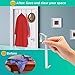 IPOW 10 Pack Stainless Steel 5 Inch Large Over The Door Hooks Metal Hanger Organizer for Shoe Holders,Coats, Hats,Bags