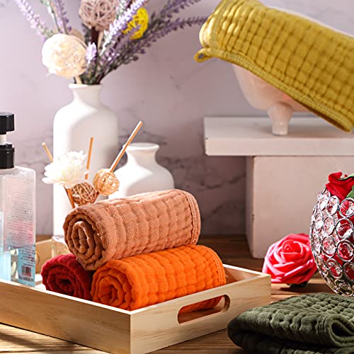 Irenare 6 Pieces Large 20 x 10 Inch Muslin Burp Cloths MultiColors