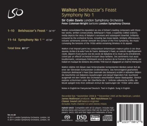 Walton: Belshazzar's Feast/Symphony No. 1 - Image 3