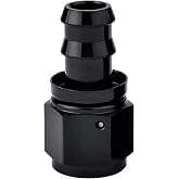 EVIL ENERGY 4AN Straight Push Lock Hose Fitting End Black