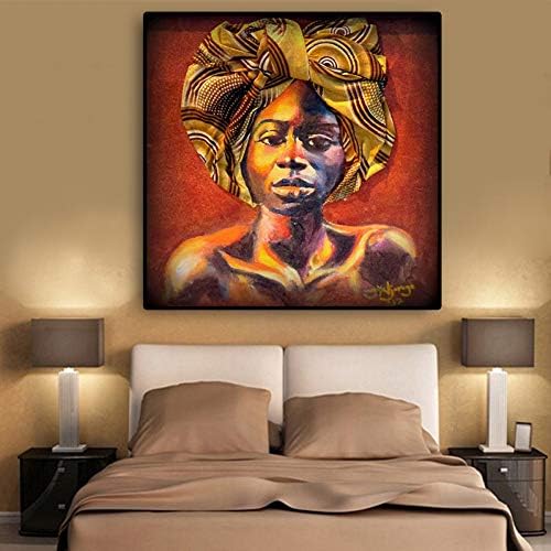 Wzmfbh 抽象イラスト女性油絵キャンバスアートポスターとリビングルームの壁画に印刷 B01llmcn 659円 大人気 New Arrival 最安値挑戦 年中無休 高品質 通販