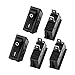 uxcell 5 Pcs SPST On Off Black Snap in Boat Rocker Switch AC 250V/16A 125V/16A