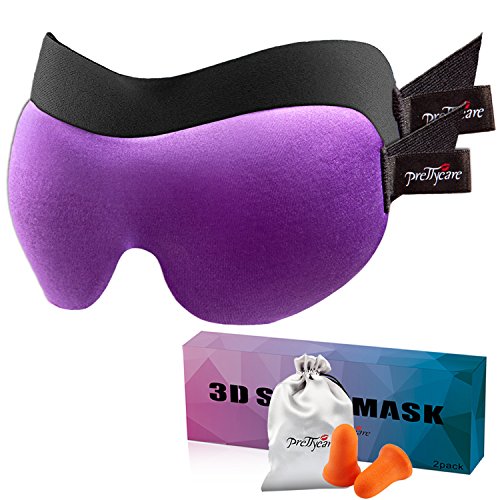 Prettycare sleep mask (new design with 2 pack) eye mask…