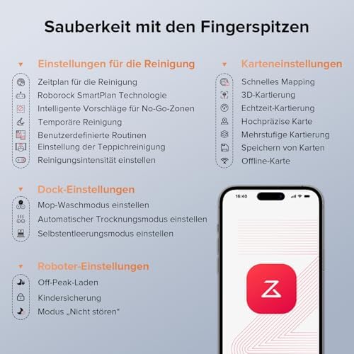 Qrevo Edge S5A Saugroboter mit Wischfunktion,Dual Anti-Tangle-System,18.500Pa,FlexiArm Design Kantenreinigung, Hebarem Wischmopp,75℃ Heißwasser-Moppwäsche (Schwarz)