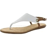 Aerosoles Womens IN CONCHLUSION Flat Sandal White 11