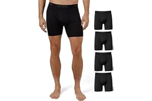 32 DEGREES 32º DEGREES mens Mens 4-pack Active Mesh Quick Dry Performance Boxer Brief