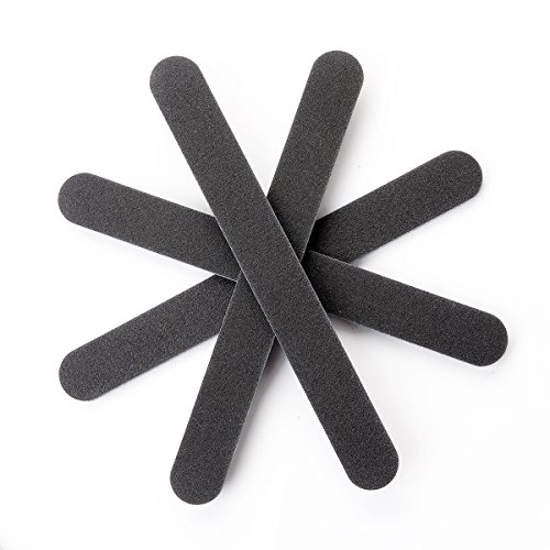 Makartt Professional Nail Files Black Washable Double Sided 180/240 Grit Nail Buffering File 10pcs