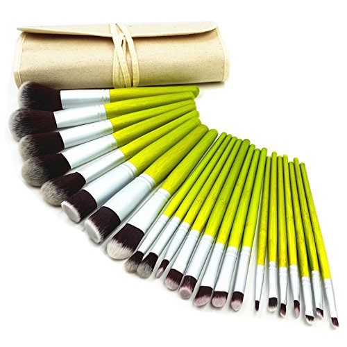 Style Master Pro Bamboo Handle Kabuki Makeup Brush Set Cosmetics