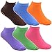 ShaqMars 6 Packs Toddler Socks Non Skid Socks for Kids Anti Slip Ankle Socks With Grips for Hospital, Yoga, trampoline (M)