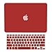 TOP CASE - 2 in 1 Signature Bundle Rubberized Hard Case and Keyboard Cover Compatible MacBook Pro 13.3