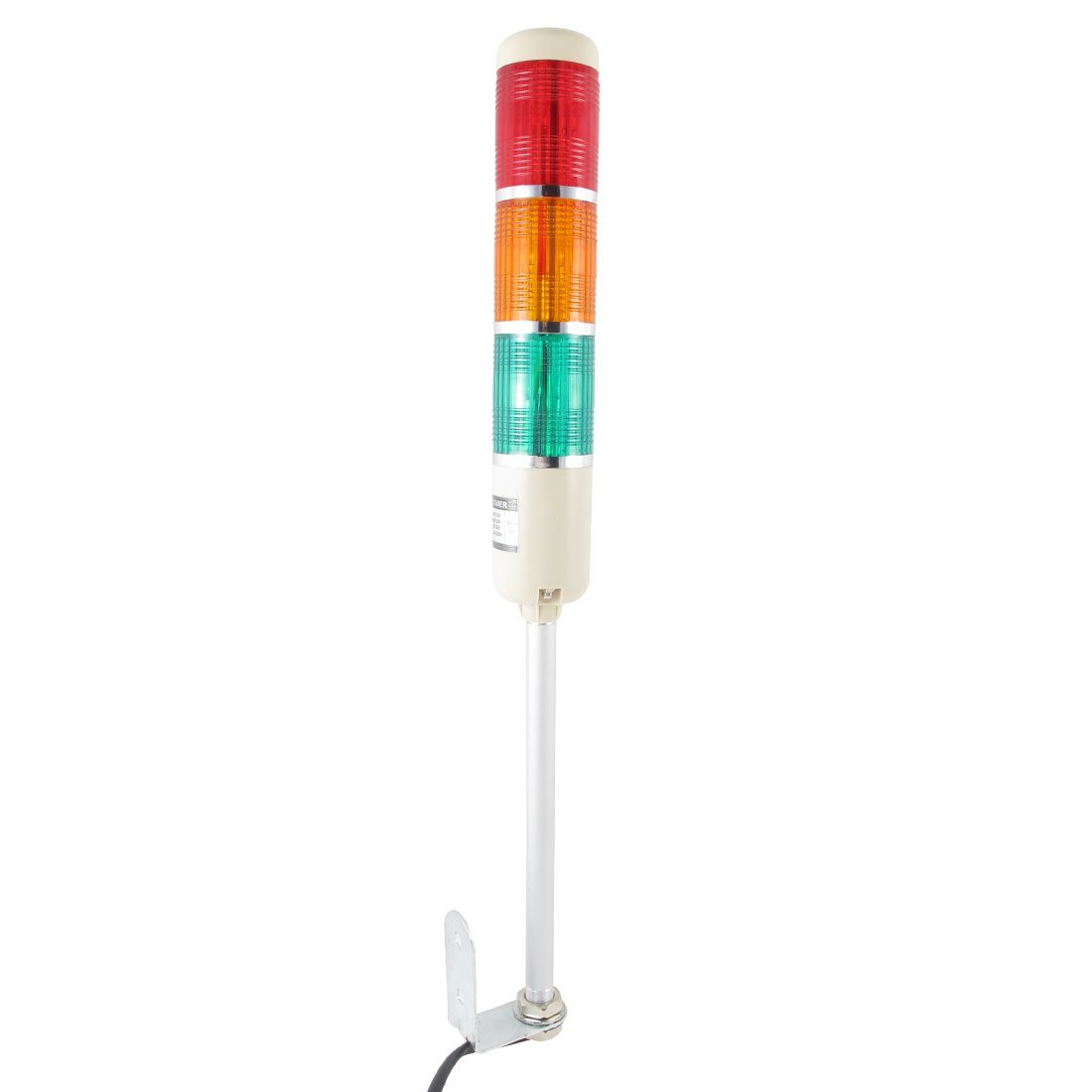 Sourcingmap Bulb Industrial Tower Lamp Stack Signal Light, DC 24V, 5W, Red/Yellow/Green