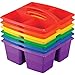 Really Good Stuff FourEqualCompartment Caddies (6 Caddies, Primary)