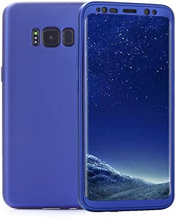 CXCase Galaxy S8 Plus Case, Full Body Protection, Matte Slim TPU Case, Dual Layer, Improved Design For Samsung Galaxy S8 Plus (SM-G9550) - Navy Blue