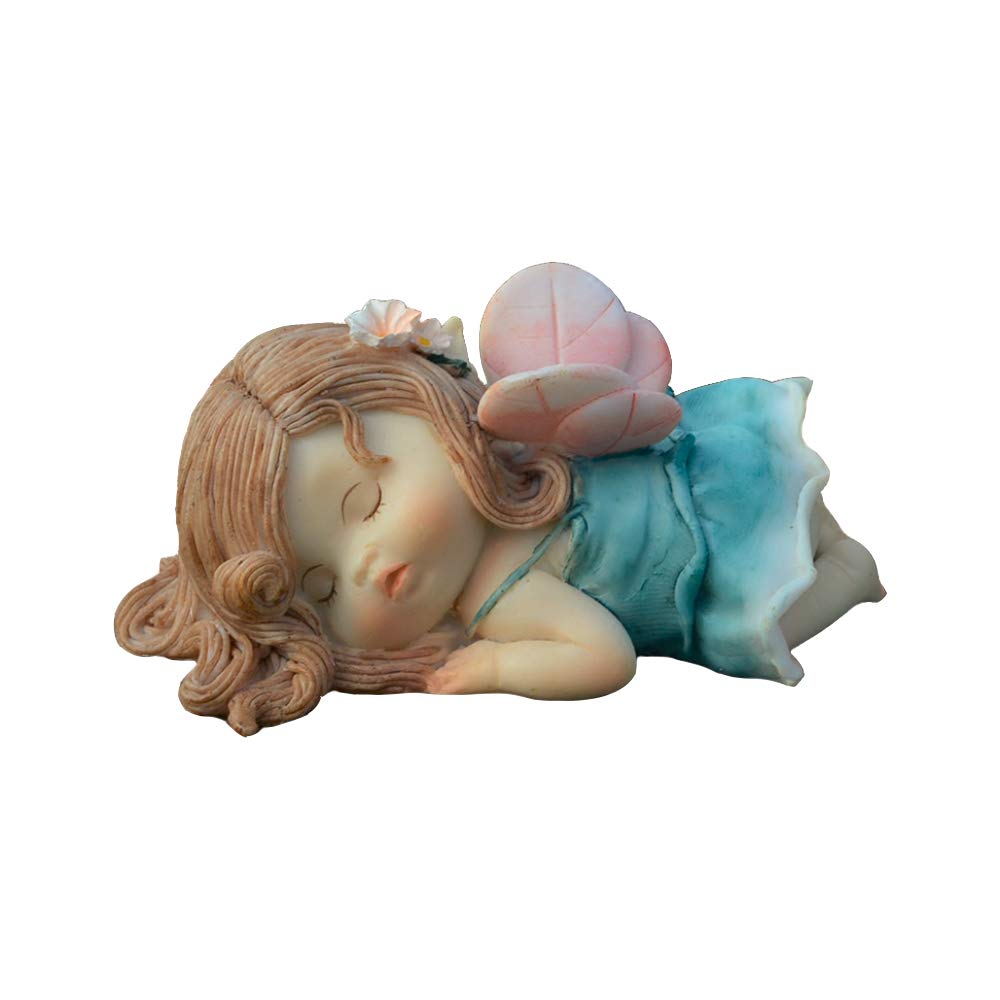 Gemmia Miniature Fairy Garden Figurine- Dreaming Fairy Statue