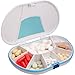 Gasketed VitaCarry 8 Compartment Pill Box Holds Up To 150 Pills Waterproof (White)