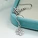 Snowflake 925 Sterling Silver High-Polished Drop Dangle Earrings Gift for Women (Hook Earrings)