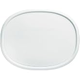CorningWare F-12-PC (1.5Qt) Oval French White Plastic Lid | BPA-Free Plastic | Secure Fit | Refrigerator Safe | Freezer Compatible | Top Rack Dishwasher Safe | Easy Cleaning
