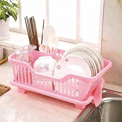 Buy Dayalu 3 In 1 Large Sink Set Dish Rack Drainer With Tray For