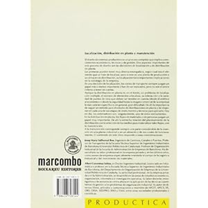 Localizacion Distribucion En Planta y Manutencion (Spanish Edition)