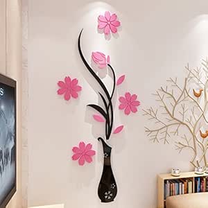 Zyhoue Pegatinasdepared Adhesivos de pared Sólidos 3D Acrílicos