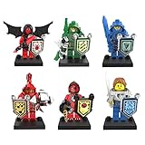 OliaDesign Knights Action Figure Minifigures (6 Piece)
