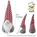 EDLDECCO Christmas Gnome Pack of 4 Plush Yule Santa Nisse Figurine Plush Swedish Nordic Tomte Scandinavian Elf X'Mas Holiday Party Home Decor Ornaments (Grey, 4)