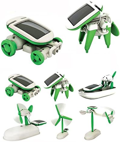 SICA New 6 In 1 Educational Solar Toys Kit Robot Chameleon