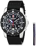 Victorinox Men's 241678.1 Analog Display Swiss Quartz Black Watch
