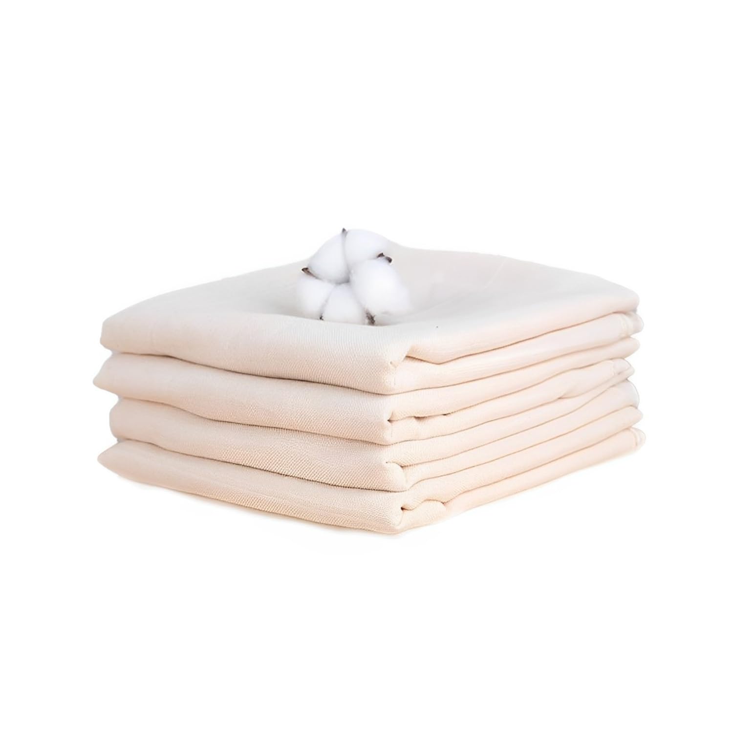 Esshogo Pack of 4 Straining Cloths 50 x 50 cm, Unbleached Pure Cotton Muslin Cloth, Reusable Straining Cloth for Straining Liquids, Baking, Cheese Making