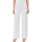FRAME Women's Le Slim Palazzo Jeans, White, 31