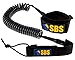 SBS Paddleboard Leash – 10ft Coiled SUP Leash with Comfortable Ankle Cuff – Durable, Tangle-Free Surf Leash for Stand Up Paddleboards