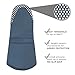 RITZ Royale Cotton Twill Puppet Oven Mitt with Silicone Dot Non-Slip Grip, 13-inch, Federal Blue