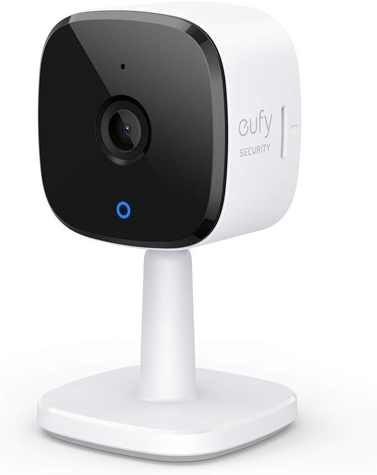 eufy Security 2K Indoor Cam, Plug-in Security Indoor Camera with Wi-Fi, IP Camera,Human and Pet AI, Works with Voice Assistants, Night Vision, Two-Way Audio, HomeBase Not Required (Renewed)