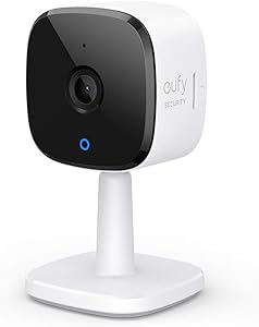 eufy Security 2K Indoor Cam, Plug-in Security Indoor Camera with Wi-Fi, IP Camera,Human and Pet AI, Works with Voice Assistants, Night Vision, Two-Way Audio, HomeBase Not Required (Renewed)