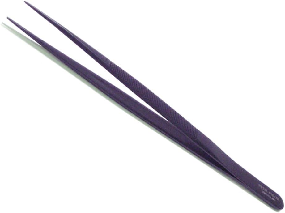 Diamond Tweezer Peer Vigor Stainless Steel Black Matt Finish With Inside Groove M1