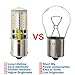 HRYSPN 5W Ba15s LED Bulb AC/DC 12V 1156 1141 Warm White 3000K Single Contact Bayonet SBC for Car RV Trailer Camper Boat Yard Interior Light Landscape Lighting (Pack of 4)