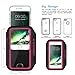 iPhone 6 7 8 SE 2020/2022 Armband, JEMACHE Fingerprint Touch Supported Gym Running Workout Arm Band for iPhone 6/6S/7/8/SE 2nd & 3rd gen with Key Holder (Rosy)