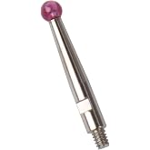Contact Points for Dial Test Indicator, Thread M1.4x0.3, Ruby Ball Tip 0.08" Inch Diameter, 1/2 Inch Long 599-7030-80R